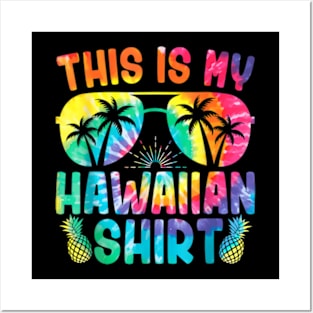 This Is My Hawaiian Tropical Luau Costume Party Wear Posters and Art